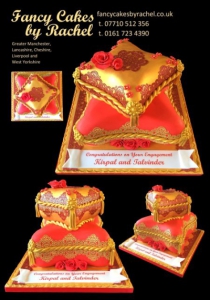 RedGoldCushionsengagementcake-15829fb07832cf